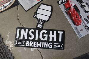 lot 598 image: Insight Brewing Metal Sign