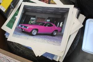 lot 622 image: Lot of (25) Vintage Automobiles Prints, Unframed