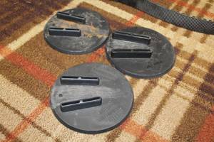 lot 110 image: Lot of (3) Harley-Davidson Motorcycle Kickstand Pad