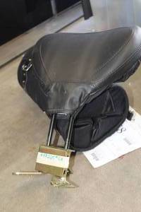lot 148 image: Leather Motorcycle Backrest