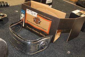 lot 191 image: Harley-Davidson 59582-02 Skull Multi-Fit Motorcycle Front Fender Skirt