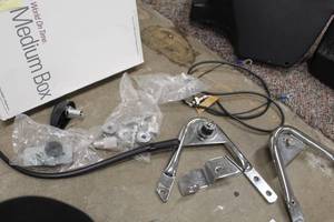 lot 639 image: Lot of (1 Box) Motorcycle Docking Hardware & Antenna