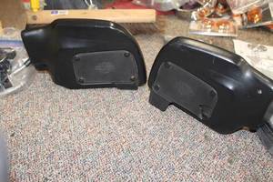 lot 640 image: Milsco 31626, 31726 Motorcycle Left & Right Lower Faring Storage
