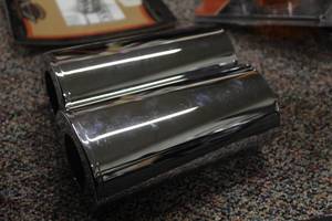 lot 658 image: Lot of (2) Motorcycle Exhaust Pipe Extensions