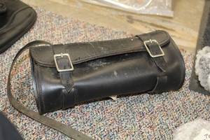 lot 648 image: Leather Motorcycle Tool Bag