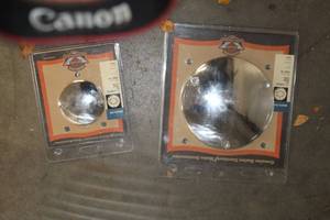 lot 691 image: Lot of (2) Harley-Davidson Motorcycle Parts (New) - Derby Cover, Timing Cover