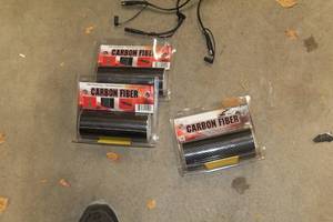 lot 697 image: Lot of (3 Rolls) Carbon Fiber Look Film