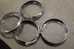 lot 727 image: Lot of (4) Motorcycle Head Lamp Trim Rings
