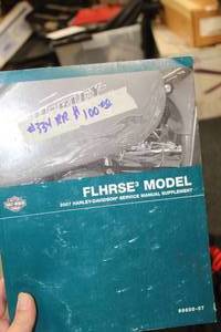 lot 726 image: 2007 Harley-Davidson FLHRSE3 Motorcycle Parts Catalog