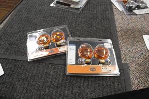 lot 771 image: Lot of (2) Harley-Davidson 69795-05 Motorcycle Bullet Rear Turn Signal Trim Rings