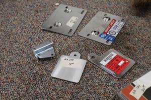 lot 750 image: Lot of (2) Motorcycle License Plate Holders