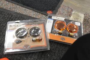 lot 746 image: Lot of (2) Harley-Davidson 69758-05 Motorcycle Bullet Turn Signal Trim Ring
