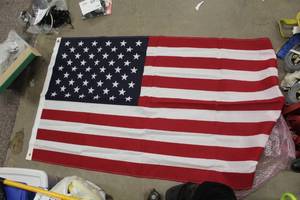 lot 740 image: American Flag Wall Art