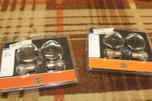 lot 764 image: Lot of (2) Harley-Davidson 69758-05 Motorcycle Bullet Front Turn Signal Trim Ring