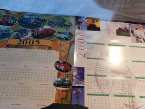 lot 99 image: Vintage collectable calendars