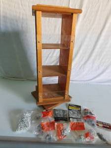 lot 205 image: Swivel  display shelf and various hardware
