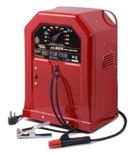 lot 804 image: Lincoln Electric 225 Amp ArcStick Welder AC225S, 230V - Missing Parts(Clamps), Damaged Power Cord (No Ground) - Did not test.