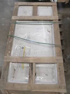 lot 802 image: Kohler Cast Iron 32 x 60 Shower Pan, RH Drain in White, Soft Sloping Gradient - Never Installed.