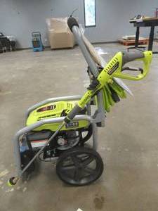 lot 826 image: RYOBI 3300 PSI 2.5 GPM Cold Water Gas Pressure Washer with Honda GCV200 Engine, RY803325 - Starts and Runs Well