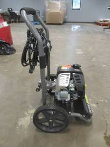 lot 831 image: RYOBI 3200 PSI 2.3 GPM Cold Water 196cc Kohler Gas Pressure Washer, RY803265VNM - Cord Locked, Could not start. Missing Wand with 5 in 1 Nozzle.