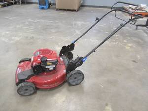 lot 833 image: Toro 22 in. Recycler SmartStow Briggs & Stratton High Wheel FWD Gas Walk Behind Self Propelled Lawn Mower, 21445, Blade Will not Spin, Could Not Start, Weak Compression.