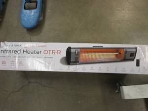 lot 753 image: HEAT STORM Tradesman 1,500-Watt Electric Outdoor Infrared Quartz Portable Space Heater with WallCeiling Mount (BOX DAMAGED, APPEARS TO BE IN NICE CONDITION)