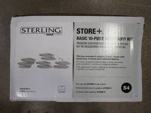 lot 876 image: STERLING Store Basic 10-Piece Shelf Kit in White (OPEN BOX)