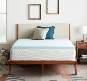 lot 798 image: Rest Haven RH20TT30GT Memory Foam Mattress Topper, Twin, 2-inch, Gel Infused