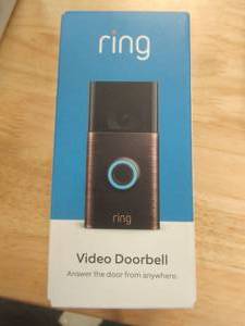 lot 937 image: RING Video Doorbell - NEW
