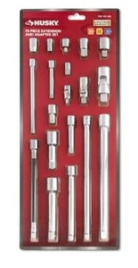 lot 907 image: Husky 14 in., 38 in., 12 in. Drive Accessory Set (19-Piece) - NEW