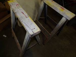 lot 24 image: Pair of Sawhorses