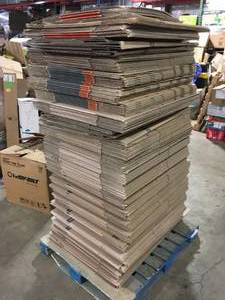 Pallet of Moving Storage Boxes Customer Returns See Terms on Auction