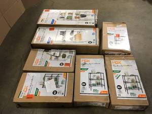 Lot of Mixed Assorted Utility Shelving Racks  Various Models and Conditions Customer Returns See Terms on Auciton