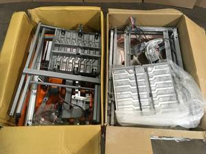 Lot of 2 Assorted RIDGID 9 Amp Corded 7 in. Wet Tile Saw with Stand Customer Returns See Terms on Auciton