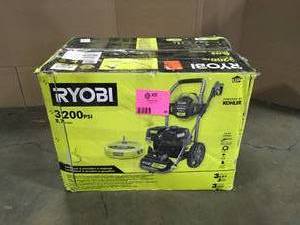 RYOBI 3200 PSI 2.3 GPM Cold Water 196cc Kohler Gas Pressure Washer and 15 in. Surface CleanerCustomer Returns See Terms on Auction