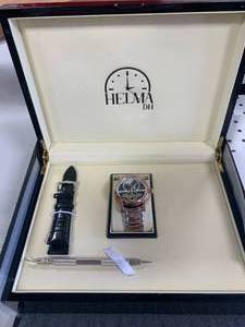 lot 5 image: New Helma DH Toubillion World Watch Set $1261 retail