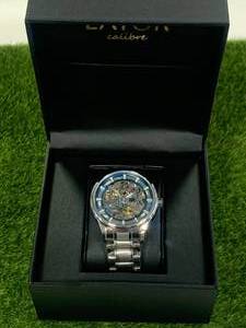 lot 10 image: New Lator Calibre Exhibition Watch $722 retail