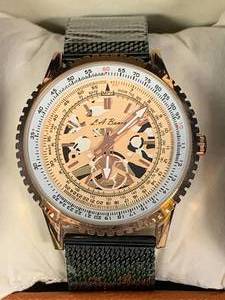 lot 16 image: New LA Banus Shark Mesh Watch $572 retail