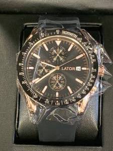 lot 17 image: New Lator Calibre Chrono Sports Watch $710 retail