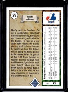 lot 28 image: 1989 Upper Deck Randy Johnson Rookie #25