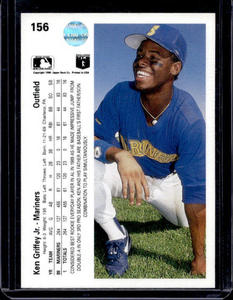 lot 32 image: 1990 Upper Deck Ken Griffey Jr. #156