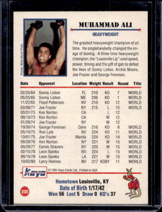 lot 46 image: 1991 Kayo Hologram Muhammad Ali RARE