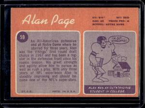 lot 107 image: 1970 Topps Alan Page #59