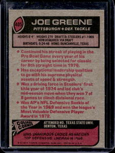 lot 119 image: 1977 Topps Joe Greene #405