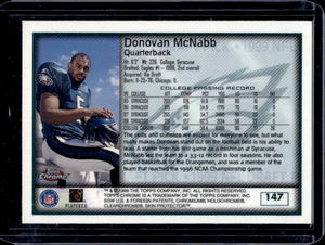 lot 129 image: 1999 Topps Chrome Donovan McNabb Rookie #147