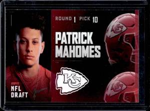lot 134 image: 2017 ESPN NFL Draft Patrick Mahomes Rookie