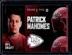 lot 135 image: 2017 ESPN NFL Draft Patrick Mahomes Rookie