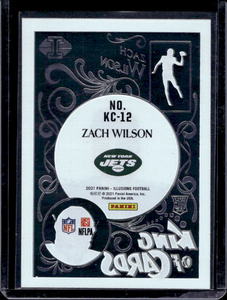 lot 140 image: 2021 Illusions King of Cards Zach Wilson Rookie #KC-12