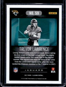 lot 141 image: 2021 Illusions Trevor Lawrence Rookie #59