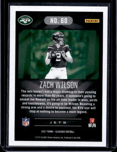 lot 142 image: 2021 Illusions Zach Wilson Rookie #60